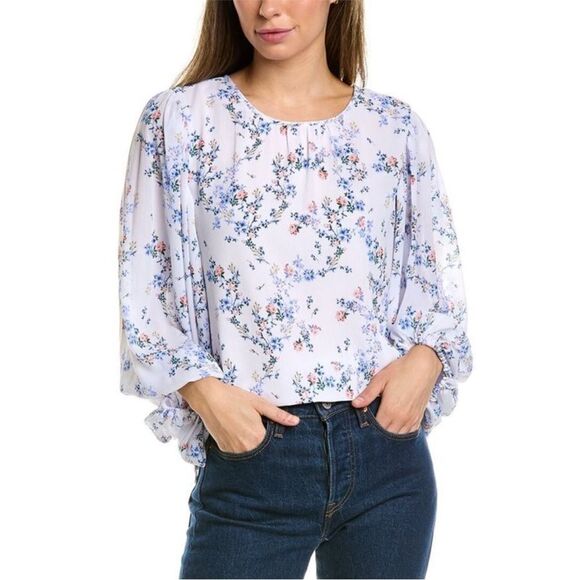 Vince Camuto Floral Print Blouse - Picture 1 of 6